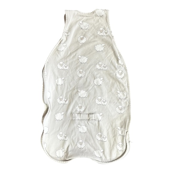 Woolino Sleep Sack 100% Organic Cotton Merino Wool Lining Sheep Print 2-24M - Picture 8 of 8